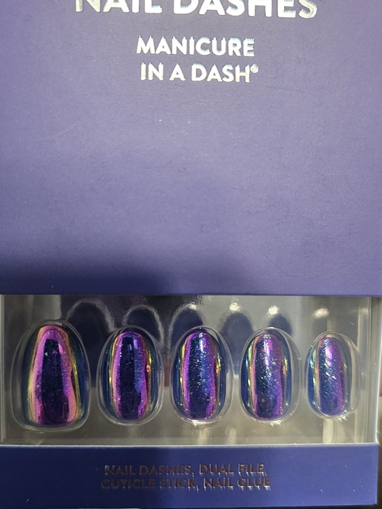 Red Aspen Other - Nail Dashes Iridescent Purple Press-On Nails - Manicure In A Dash